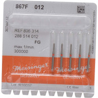 Diamanten 867, gyémántcsiszoló, piros, ISO 012, FG, 5 darab