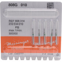 Diamanten 808, gyémántcsiszoló, zöld, ISO 010, FG, 5 darab