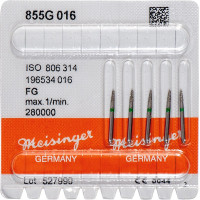 Diamanten 855, gyémántcsiszoló, zöld, ISO 016, FG, 5 darab