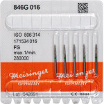 Diamanten 846, gyémántcsiszoló, zöld, ISO 016, FG, 5 darab