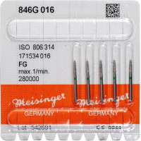 Diamanten 846, gyémántcsiszoló, zöld, ISO 016, FG, 5 darab