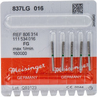 Diamanten 837L Packung 5 Diamanten grün ISO 016, FG
