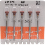 Keramische Schleifer 735, kerámia-csiszoló, barna, ISO 070, HP, 5 darab