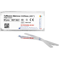 Matrizen nach Tofflemire - 50 darabos csomag, Höhe 5,5 mm, Stärke 0,025 mm, Prämolar - 5921