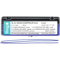 S-U-Wachsprofile Packung 25 g Wachsprofile rund, 1,1 mm S-U-Wachsprofile Packung 25 g Wachsprofile rund, 1,1 mm