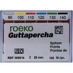 Guttapercha Spitzen Sortiment 100 darab, ISO 090-140 Guttapercha Spitzen Sortiment 100 darab, ISO 090-140