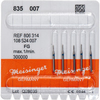 Diamanten 835, gyémántcsiszoló, kék, ISO 007, FG, 5 darab