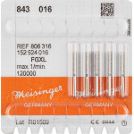 Diamanten 843, gyémántcsiszoló, kék, ISO 016, FGXL, 5 darab