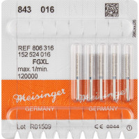 Diamanten 843, gyémántcsiszoló, kék, ISO 016, FGXL, 5 darab