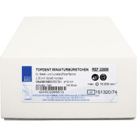 TOPDENT MINIATURBürstchen - Pack 144 db HP, Chungking sörték fekete kemény, Ø 19 mm