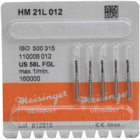 HM-Bohrer 21L, fúró, ISO 012, FGL, 5 darab