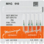 Diamanten 801, gyémántcsiszoló, zöld, ISO 010, FG, 5 darab