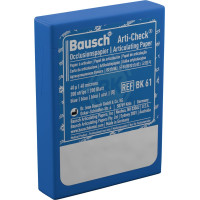 Occlusionspapier Arti-Check® 40 µ - csomag 200 Streifen kék, vorgeschnittene Streifen, BK 61 - BK 61 Occlusionspapier Arti-Check® 40 µ - csomag 200 Streifen kék, vorgeschnittene Streifen, BK 61 - BK 61