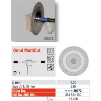 Omni MultiCut Diamantscheibe, 1 darab, Länge 0,3 mm, Ø 22 mm