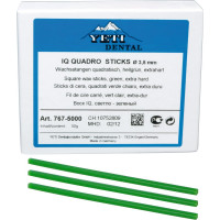 IQ QUADRO Sticks, Viaszstift, Rudak, kemény, világoszöld, 2,5 mm, 1 Csomag