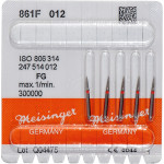 Diamanten 861, gyémántcsiszoló, piros, ISO 012, FG, 5 darab