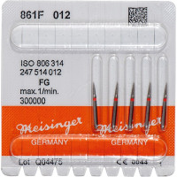 Diamanten 861, gyémántcsiszoló, piros, ISO 012, FG, 5 darab