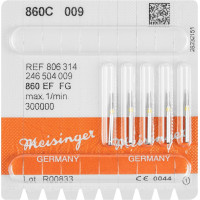 Diamanten 860, gyémántcsiszoló, sárga, ISO 009, FG, 5 darab