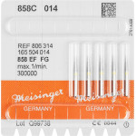 Diamanten 858, gyémántcsiszoló, sárga, ISO 014, FG, 5 darab