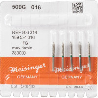 Diamanten 509, gyémántcsiszoló, zöld, ISO 016, FG, 5 darab