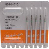 Diamanten 801, gyémántcsiszoló, zöld, ISO 010, HP, 5 darab