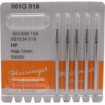 Diamanten 801, gyémántcsiszoló, zöld, ISO 018, HP, 5 darab