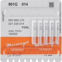 Diamanten 801, gyémántcsiszoló, zöld, ISO 014, FGXL, 5 darab