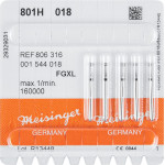 Diamanten 801, gyémántcsiszoló, fekete, ISO 018, FGXL, 5 darab
