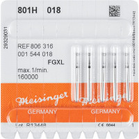 Diamanten 801, gyémántcsiszoló, fekete, ISO 018, FGXL, 5 darab