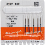 Diamanten 839R, gyémántcsiszoló, kék, ISO 012, FG, 5 darab