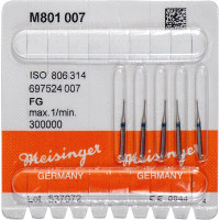 Diamanten 801L, gyémántcsiszoló, kék, ISO 007, FG, 5 darab