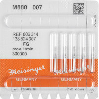 Mikro-Diamant M880, gyémántcsiszoló, kék, ISO 007, FG, 5 darab