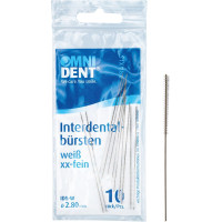 Omni (2,8 mm), Fogköztisztító kefe, fehér, hengeres, 10 darab