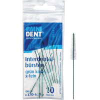 Omni (3,0 - 6,5 mm), Fogköztisztító kefe, zöld, kónuszos, 10 darab