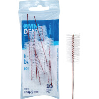 Omni (14,5 mm), Fogköztisztító kefe, piros, hengeres, 10 darab