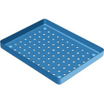 ALUMINIUM TRAY - 1 db, Tray kék 18 x 14 cm, perforált - PN184460-2