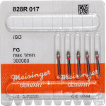 Diamanten 828, gyémántcsiszoló, piros, ISO 017, FG, 5 darab