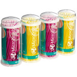 Microbrush® Applikatoren Tube Serie - 400 darabos csomag, rózsaszín/sárga, fein - MFA400