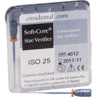 Soft Core Prüfstifte - Packung 6 Stück ISO 025 - SSV6/25