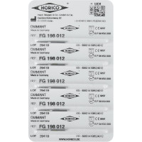 Diamant FG 198, gyémántcsiszoló, ISO 012, 5 darab Diamant FG 198, gyémántcsiszoló, ISO 012, 5 darab