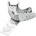 PERMA-LOCK Abformlöffel - 1 db, alsó Front parciális, perforált, fehér, 2804-L1P - 2804-L1P