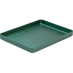 Norm-Tray Aluminium - 1 db, Boden ungelocht zöld, mini, 18 x 14 cm - 20920015