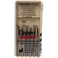 Therma-Cut (ISO 14) (25 mm), Fúró, Turbina (FG, Ø 1,6 mm, ISO 314, 19 mm) ISO 14 forgó, Gömb, Nemesacél, 25 mm, 6 darab