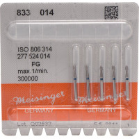 Diamanten 833, gyémántcsiszoló, kék, ISO 014, FG, 5 darab