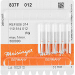 Diamanten 837, gyémántcsiszoló, piros ISO 012, FG, 5 darab