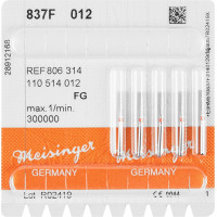 Diamanten 837, gyémántcsiszoló, piros ISO 012, FG, 5 darab
