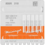 Diamanten 809R, gyémántcsiszoló, kék, ISO 018, FG, 5 darab