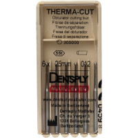 Therma-Cut (ISO 12) (25 mm), Fúró, Turbina (FG, Ø 1,6 mm, ISO 314, 19 mm) ISO 12 forgó, Gömb, Nemesacél, 25 mm, 6 darab