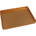 Norm-Tray Aluminium - 1 db, Boden ungelocht gold, mini, 18 x 14 cm - 20920014