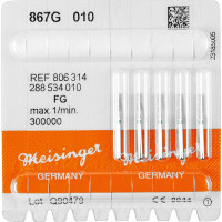 Diamanten 867, gyémántcsiszoló, zöld, ISO 010, FG, 5 darab